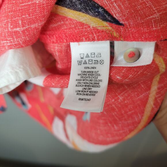 Sigrid Olsen Linen Tank Dress Women's Size M Colorful Floral Summer Mod Resort - Picture 10 of 10